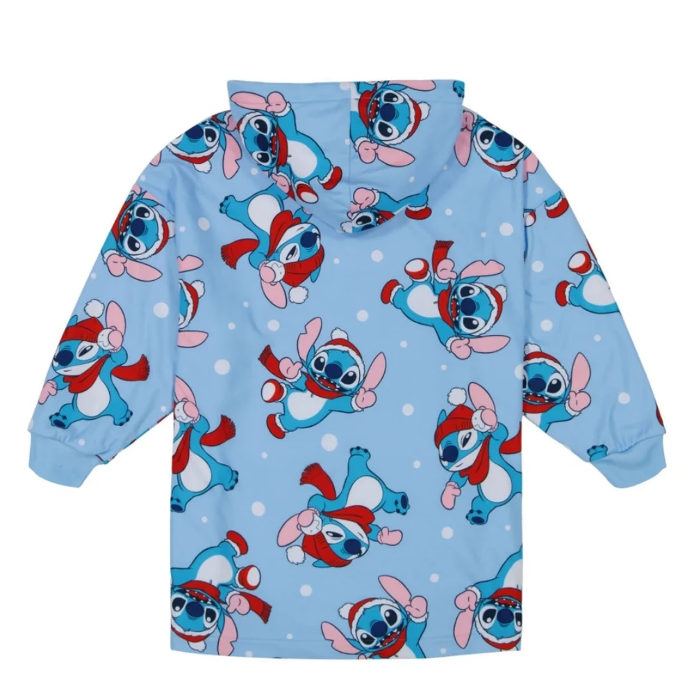 Disney Lilo Stitch Fleece Robe Oversized Hooded Wearable Blanket NEW Kids